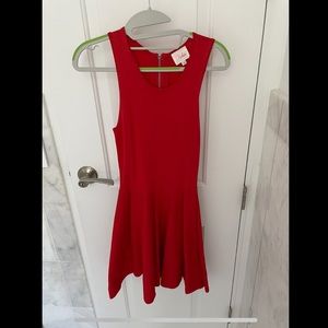 Parker Red Skater Fit & Flare Dress